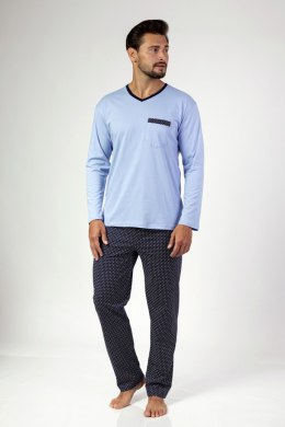 REGINA 465 PIŻAMA MĘSKA BIG - CIEMNY MELANŻ, 2XL, 3