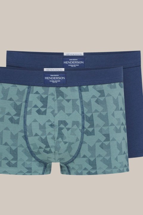 HENDERSON BOKSERKI MĘSKIE JOB 2PAK 41925 AW24 - GRANAT-ZIELONY, XL HENDERSON BOKSERKI MĘSKIE JOB 2PAK 41925 AW24 - GRANAT-ZIELONY, XL
