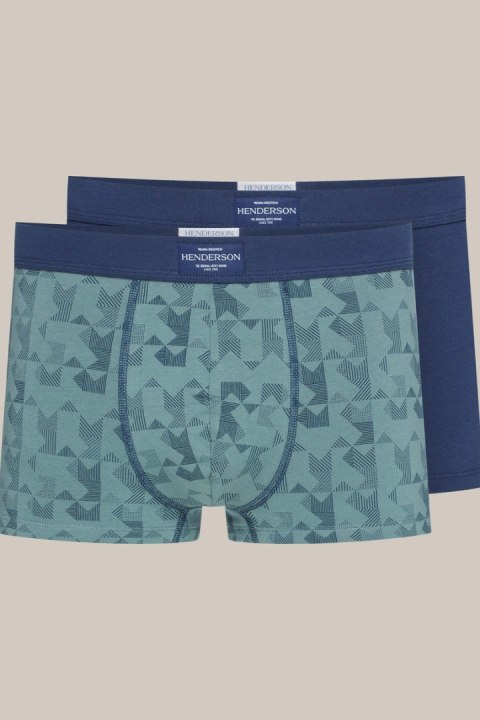 HENDERSON BOKSERKI MĘSKIE JOB 2PAK 41925 AW24 - GRANAT-ZIELONY, XL HENDERSON BOKSERKI MĘSKIE JOB 2PAK 41925 AW24 - GRANAT-ZIELONY, XL