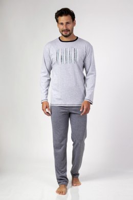 472 PIŻAMA MĘSKA BIG - TURKUSOWY, 3XL, 2 REGINA