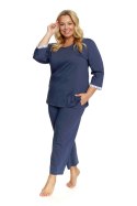 PIŻAMA DAMSKA PB.7156 J/24 - DEEP_BLUE, XL DOCTOR NAP