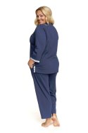 PIŻAMA DAMSKA PB.7156 J/24 - DEEP_BLUE, XL DOCTOR NAP