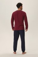 Piżama Męska Jarvis 41909 AW24 - Czerwony, XL, Henderson