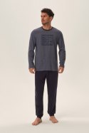 Piżama Męska Jarvis 41909 - Jasnoniebieski, 2XL, Henderson