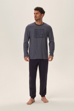 Piżama Męska Jarvis 41909 - Jasnoniebieski, 2XL, Henderson