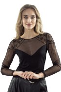 BLUZKA DAMSKA DONNA - CZARNY, S ELDAR