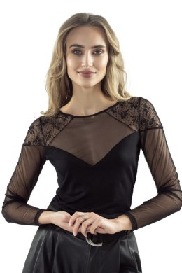 BLUZKA DAMSKA DONNA - CZARNY, S ELDAR