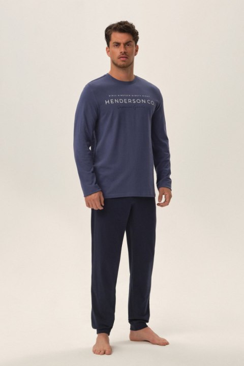 PIŻAMA MĘSKA JUMPER 41904 AW24 - NIEBIESKI-GRANAT, L HENDERSON PIŻAMA MĘSKA JUMPER 41904 AW24 - NIEBIESKI-GRANAT, L HENDERSON