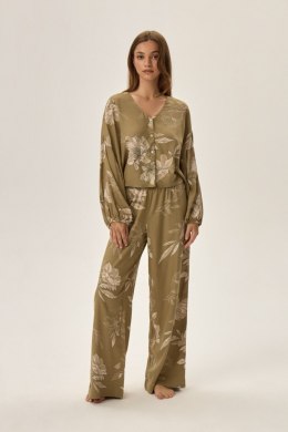 PIŻAMA DAMSKA FLEUR 42020 AW24 - OLIWKOWY, XL, 91X HENDERSON LADIES