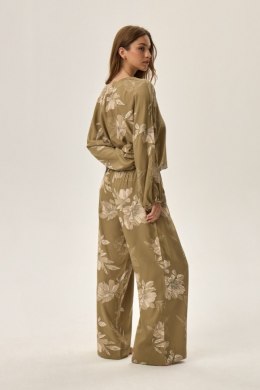 PIŻAMA DAMSKA FLEUR 42020 AW24 - OLIWKOWY, XL, 91X HENDERSON LADIES