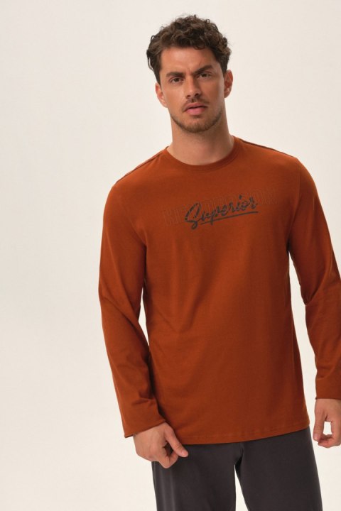 PIŻAMA MĘSKA JUPITER 41910 AW24 - MIEDZIANY, 2XL HENDERSON PIŻAMA MĘSKA JUPITER 41910 AW24 - MIEDZIANY, 2XL HENDERSON