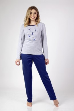 668 PIŻAMA DAMSKA BIG - JASNY MELANŻ, 3XL, 1 REGINA