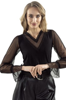 BLUZKA DAMSKA SARIKA - CZARNY, L ELDAR