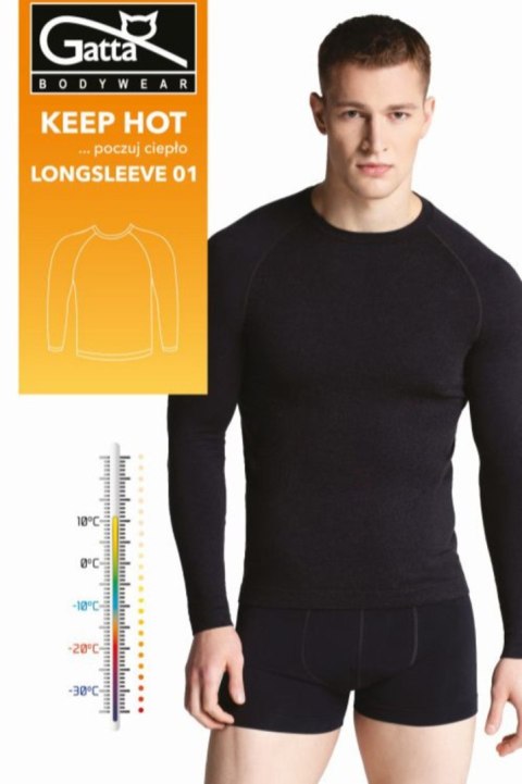 LONGSLEEVE MEN 01 KEEP HOT - BLACK, M GATTA BODYWEAR LONGSLEEVE MEN 01 KEEP HOT - BLACK, M GATTA BODYWEAR