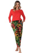 PIZAMA DAMSKA ISBEL 1489 - MALINOWA CZERWIEŃ, 2XL LEVEZA