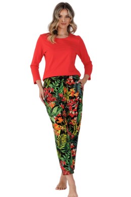 PIZAMA DAMSKA ISBEL 1489 - MALINOWA CZERWIEŃ, 2XL LEVEZA