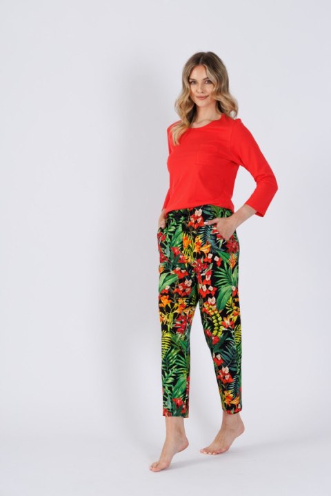 PIZAMA DAMSKA ISBEL 1489 - MALINOWA CZERWIEŃ, 2XL LEVEZA PIZAMA DAMSKA ISBEL 1489 - MALINOWA CZERWIEŃ, 2XL LEVEZA