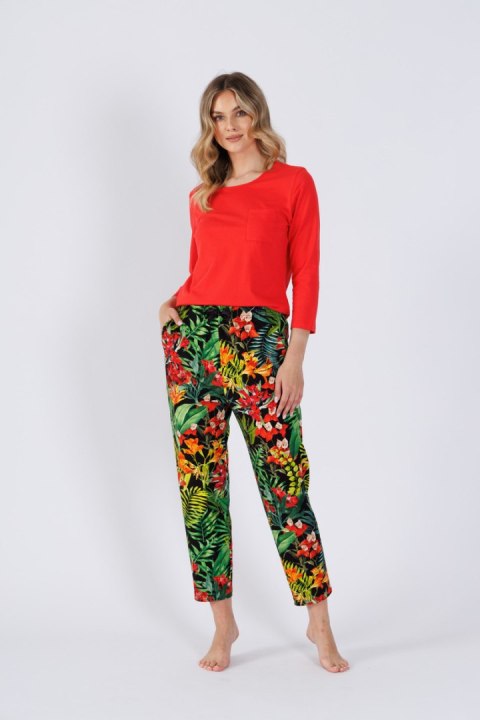 PIZAMA DAMSKA ISBEL 1489 - MALINOWA CZERWIEŃ, 2XL LEVEZA PIZAMA DAMSKA ISBEL 1489 - MALINOWA CZERWIEŃ, 2XL LEVEZA