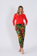 PIZAMA DAMSKA ISBEL 1489 - MALINOWA CZERWIEŃ, 2XL LEVEZA