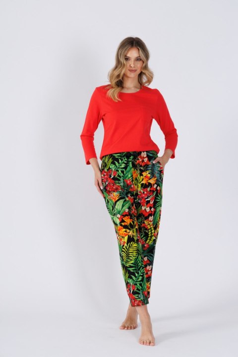 PIZAMA DAMSKA ISBEL 1489 - MALINOWA CZERWIEŃ, 2XL LEVEZA PIZAMA DAMSKA ISBEL 1489 - MALINOWA CZERWIEŃ, 2XL LEVEZA