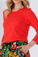 PIZAMA DAMSKA ISBEL 1489 - MALINOWA CZERWIEŃ, 2XL LEVEZA