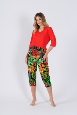 PIZAMA DAMSKA ITA 1525 - MALINOWA CZERWIEŃ, 2XL LEVEZA