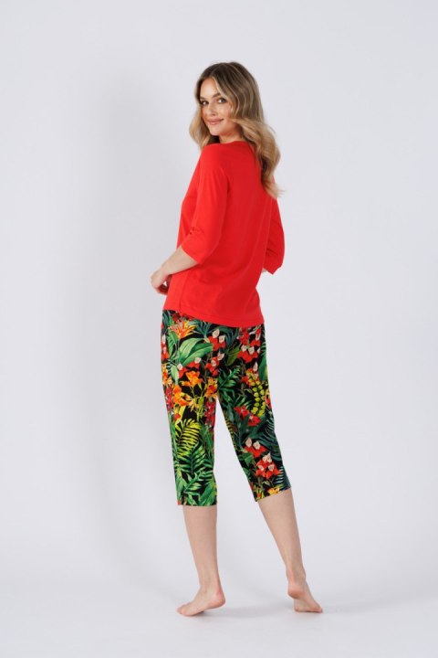 PIZAMA DAMSKA ITA 1525 - MALINOWA CZERWIEŃ, 2XL LEVEZA PIZAMA DAMSKA ITA 1525 - MALINOWA CZERWIEŃ, 2XL LEVEZA