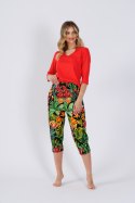 PIZAMA DAMSKA ITA 1525 - MALINOWA CZERWIEŃ, 2XL LEVEZA