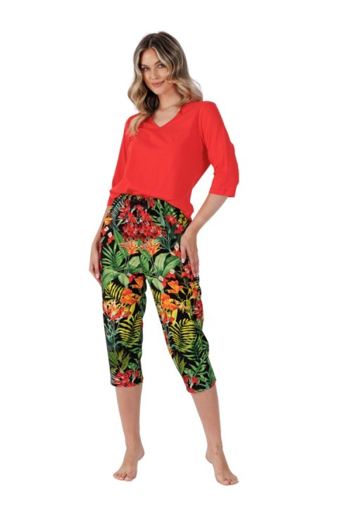 PIZAMA DAMSKA ITA 1525 - MALINOWA CZERWIEŃ, 2XL LEVEZA PIZAMA DAMSKA ITA 1525 - MALINOWA CZERWIEŃ, 2XL LEVEZA