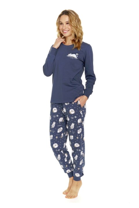 Piżama Damska 7111 J/24 - Deep_blue, L DOCTOR NAP Piżama Damska 7111 J/24 - Deep_blue, L DOCTOR NAP