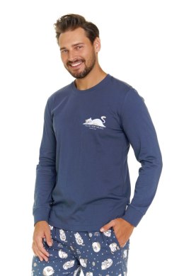 Piżama Męska 7112 J/24 - DEEP_BLUE, L DOCTOR NAP