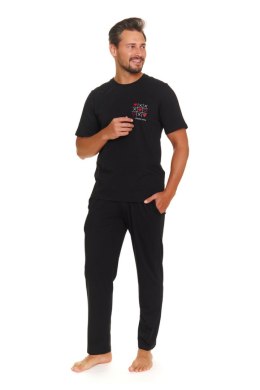 PIŻAMA MĘSKA PMB.7134 J/24 - BLACK, XL DOCTOR NAP