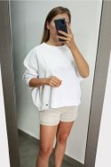BLUZA CLEA - BIAŁY, L/XL OFF PINK