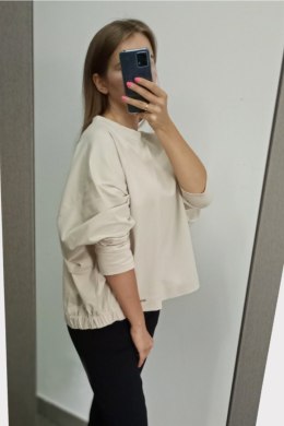 BLUZA CLEA - BIAŁY, L/XL OFF PINK