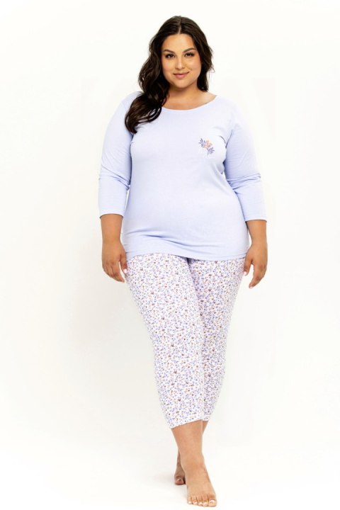 Pizama damska Ariella 3257 4XL-6XL - NIEBIESKI, 4XL, 2 TARO Pizama damska Ariella 3257 4XL-6XL - NIEBIESKI, 4XL, 2 TARO