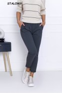 SPODNIE LENA - JASNE CAPPUCCINO, S OFF PINK