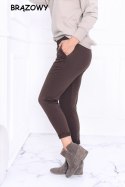 SPODNIE LENA - KARMEL, XL OFF PINK
