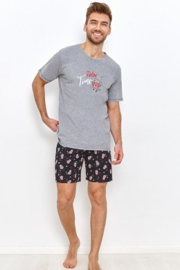 2893 PIŻAMA MĘSKA RELAX S-2XL - GRAFIT, XL, 2 TARO