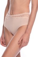 FIGI DAMSKIE MIDI L-MOD1564MD - CZARNY-BEŻ, XL LAMA