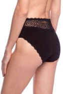 FIGI DAMSKIE MIDI L-MOD1564MD - CZARNY-BEŻ, XL LAMA
