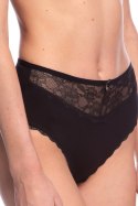 FIGI DAMSKIE MIDI L-VIS1562MD - CZARNY-BEŻ, XL LAMA