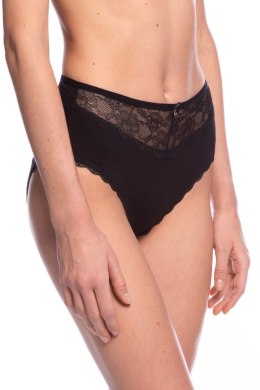 FIGI DAMSKIE MIDI L-VIS1562MD - CZARNY-BEŻ, XL LAMA