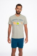 PIŻAMA MĘSKA COURT 41281 SS24 - NIEBIESKI-SZARY, XXL, 09X HENDERSON