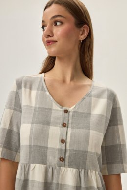 KOSZULA NOCNA DAMSKA FARRIS 41897 AW24 - SZARY, 2XL HENDERSON LADIES