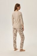 PIŻAMA DAMSKA FAIDA 41874 AW24 - BEŻOWY, 2XL HENDERSON LADIES