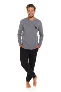 PIŻAMA MĘSKA PMB.7136 J/24 - DARK_GREY, M DOCTOR NAP