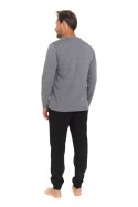 PIŻAMA MĘSKA PMB.7136 J/24 - DARK_GREY, M DOCTOR NAP