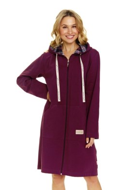 SZLAFROK DAMSKI SMZ.7107 J/24 - BURGUNDY, M DOCTOR NAP