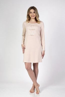 136 KOSZULKA DAMSKA BIG - BEŻOWY, 3XL, 1 REGINA