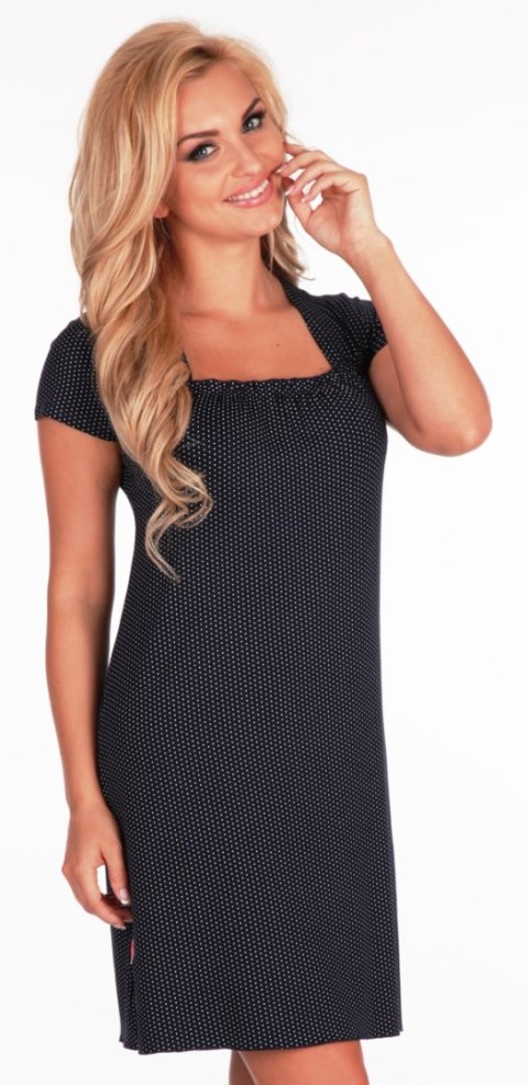 Koszula KROPKI kr.r.525 - GRANAT KROPKI, 3XL DE LAFENSE